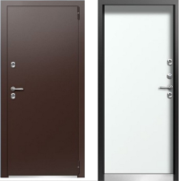 Входная дверь с терморазрывом RAL 8019 Хаски 4  | Встроенная система обогрева