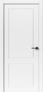 Дверь Галант Белый ПВХ. Белая ABS кромка.