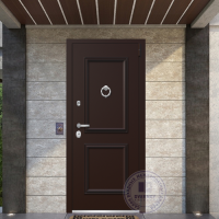 Входная дверь с терморазрывом RAL 8017 | Встроенная система обогрева
