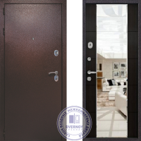 Дверь Квадра Зеркало Венге