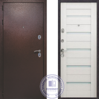 Дверь Квадра Белёный дуб