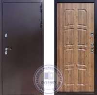 Дверь Квадра Термо Орех
