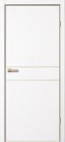 Дверь TR 03 Арктик | Шампань алюминиевая кромка