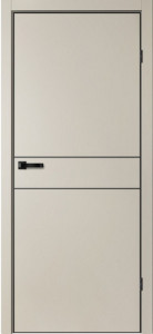 Дверь TR 03 Айриш | Чёрная алюминиевая кромка