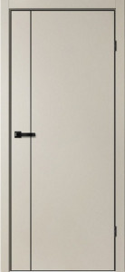 Дверь TR 04 Айриш | Черная алюминиевая кромка