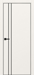 Дверь нестандартная высотой до 2300. Дверь Неаполь 205 молдинг чёрный | хром