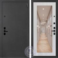 Входная дверь Троя - 20 Зеркало Бронза | Белое дерево